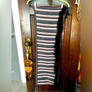 Harriman’s Canadian made merino removable recycled real fur infinity scarf